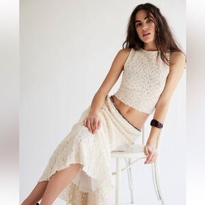Free People Laney Set in Ivory. Size small!